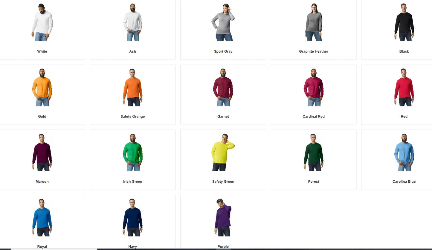 Adult Unisex Long-Sleeve & Customization