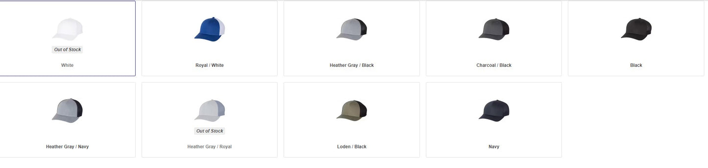 Richardson 110 Fitted Trucker with R-Flex & Customization